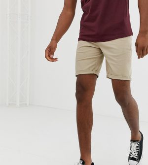 ASOS DESIGN Tall slim chino shorts in putty - Beige ASOS DESIGN Tall slim chino shorts in putty - Beige