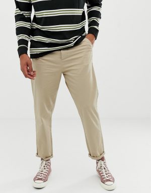 ASOS DESIGN relaxed chinos in putty - Beige ASOS DESIGN relaxed chinos in putty - Beige