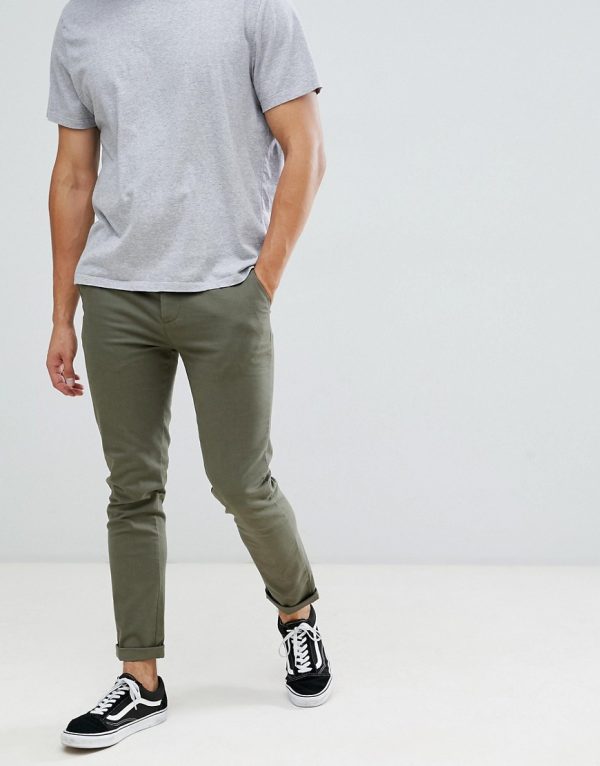 khaki skinny chinos mens