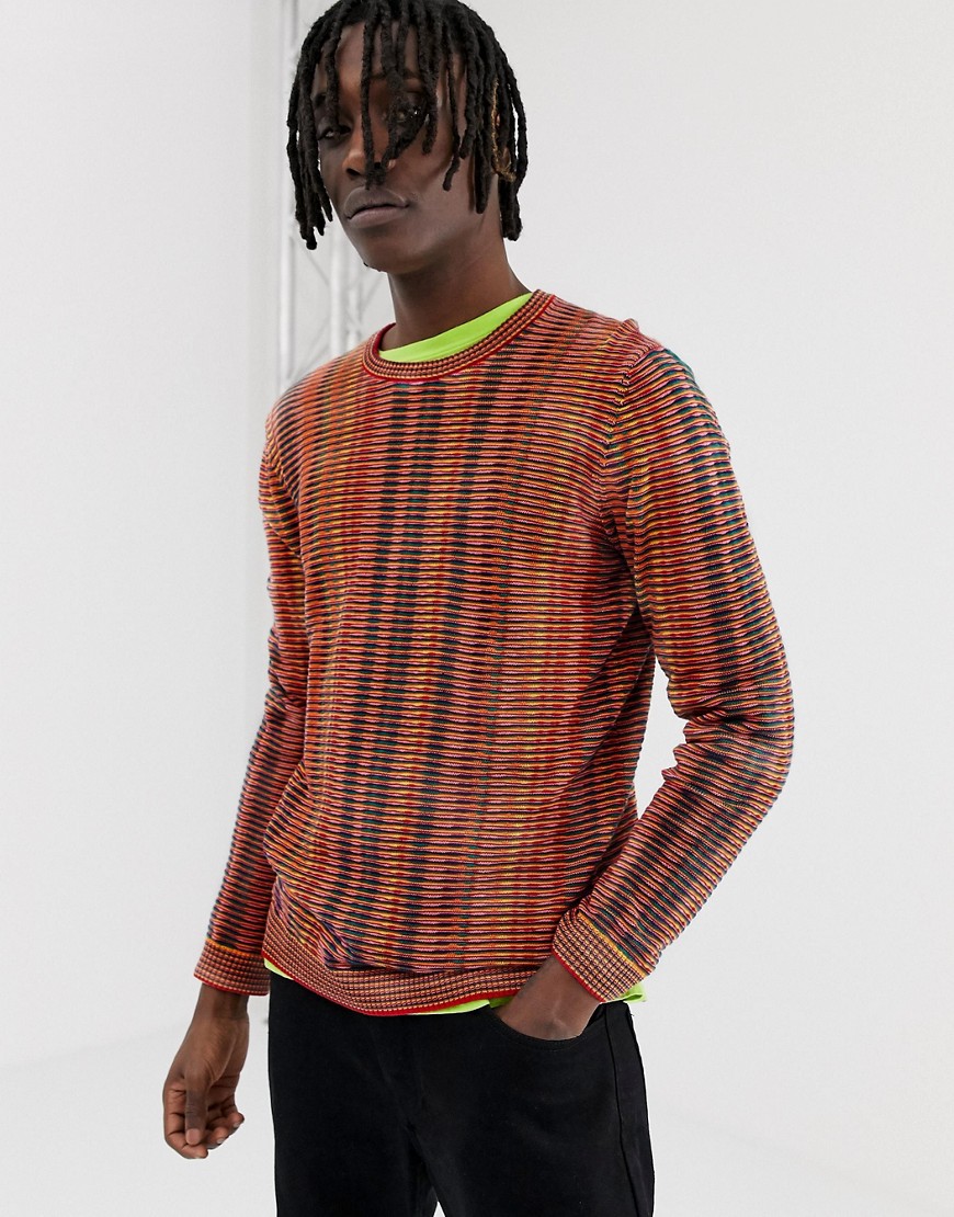 ASOS DESIGN sweater in rainbow stripe – Multi | The Fashionisto