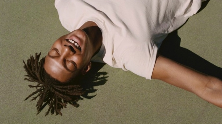 All smiles, Ty Ogunkoya fronts Abercrombie & Fitch's spring 2019 digital campaign.