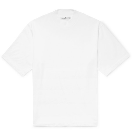 Download Acne Studios - Eagan Cotton-Jersey Mock-Neck T-Shirt - Men ...