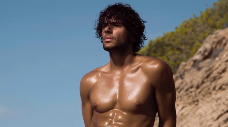 Matteo Cupelli Models Swimwear for Azzaro Paris Spring ’19 Campaign