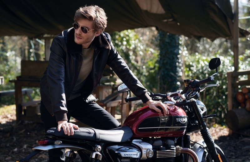 Baptiste Radufe Channels Effortless Cool in Leather & Denim for The Rake