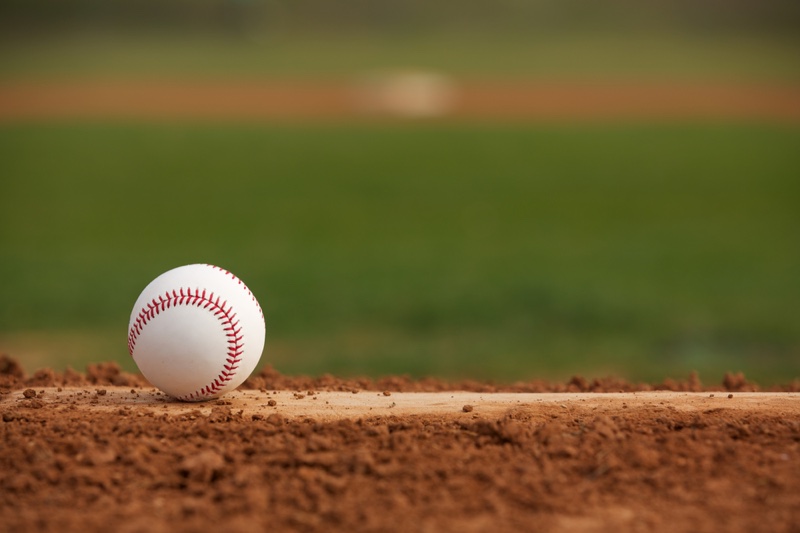 Baseball on Pitcher's Mound