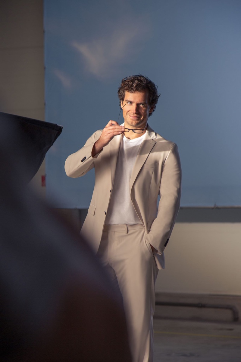 Captured behind the scenes, Henry Cavill shoots BOSS' spring-summer 2019 eyewear campaign.