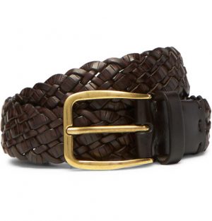 Brunello Cucinelli - 3cm Dark-Brown Woven Leather Belt - Men - Dark brown Brunello Cucinelli - 3cm Dark-Brown Woven Leather Belt - Men - Dark brown
