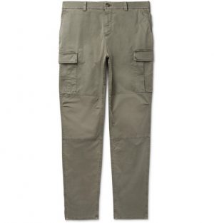 Brunello Cucinelli - Stretch-Cotton Cargo Trousers - Men - Green Brunello Cucinelli - Stretch-Cotton Cargo Trousers - Men - Green