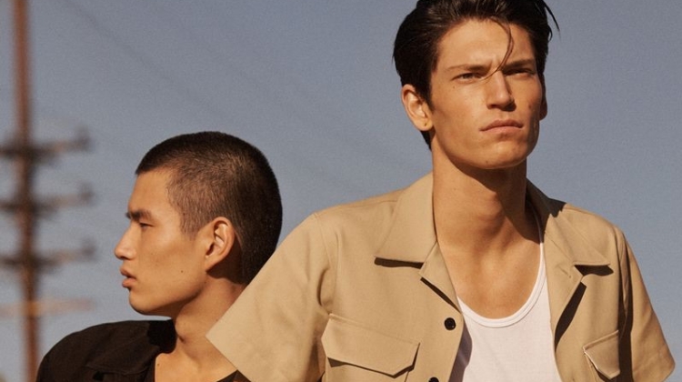 Models Kohei Takabatake and Justin Eric Martin come together for Calvin Klein's spring-summer 2019 watches campaign.