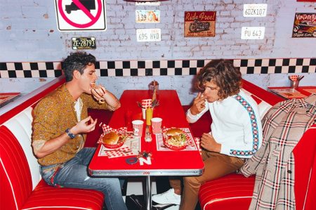 Umberto Manca & Raphaël Say Take to Diner for David Naman Spring '19 Campaign