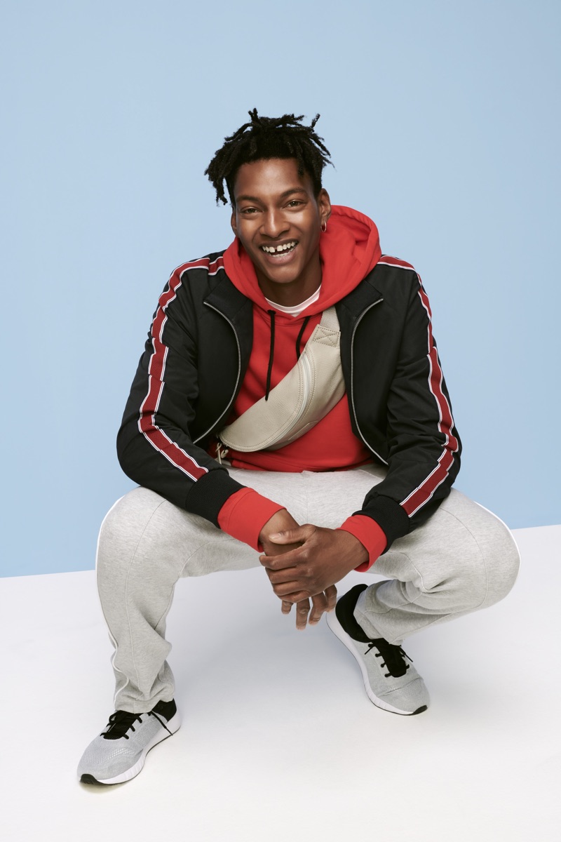 All smiles, Ty Ogunkoya stars in Debenhams' spring-summer 2019 campaign.