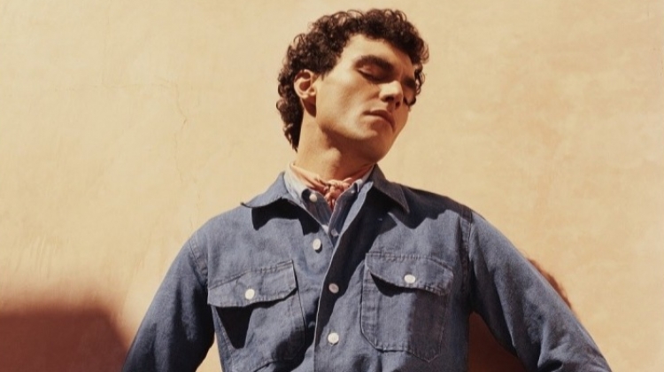 Dylan Ézékiel Nelson stars in a denim-clad editorial for Mr Porter.