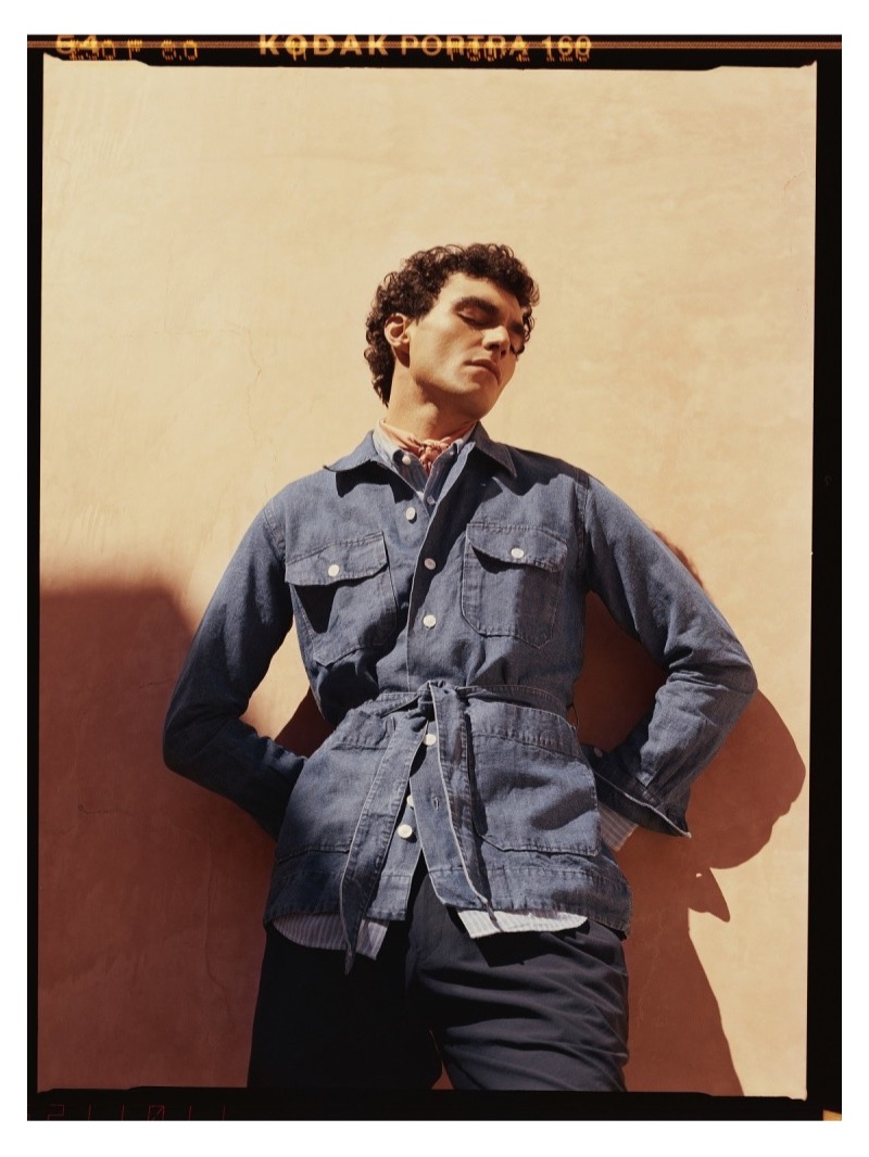 Dylan Ézékiel Nelson stars in a denim-clad editorial for Mr Porter.