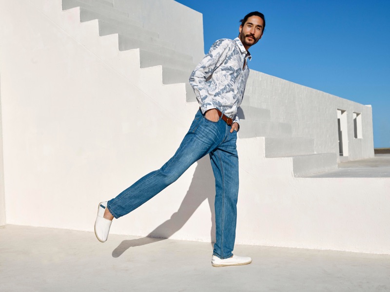 Tony Thornburg fronts Esprit's spring-summer 2019 campaign.