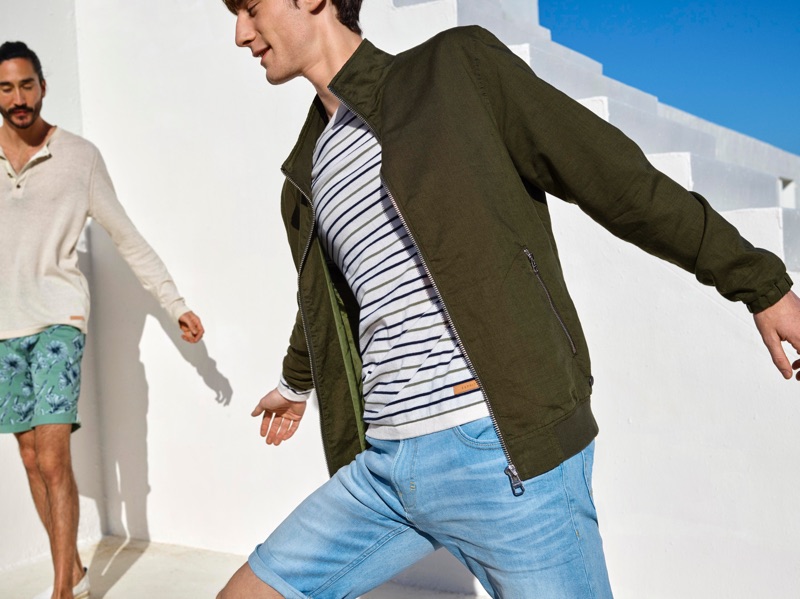 Matt Doran joins Tony Thornburg for Esprit's spring-summer 2019 campaign.