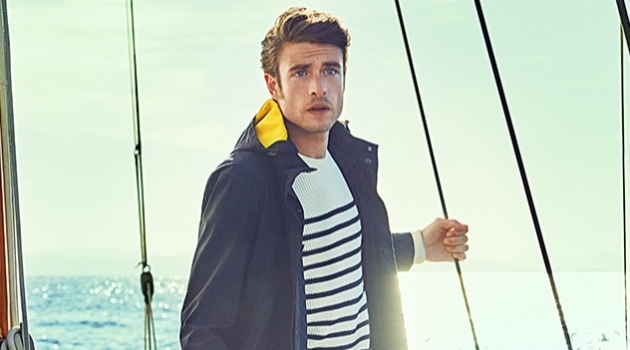 Gaspard Menier & Peter Badenhop Go Nautical for Façonnable Spring '19 Campaign Gaspard Menier stars in Façonnable's spring-summer 2019 campaign.