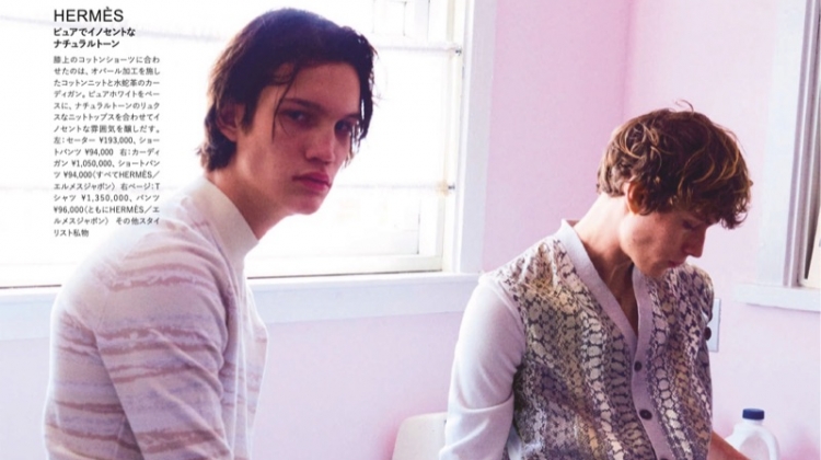 Lust for Life: Noah Bunink & Rihards Galigins for GQ Japan