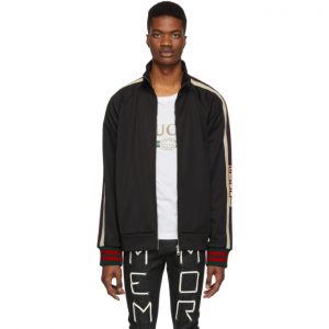 Gucci Black Technical Logo Track Jacket Gucci Black Technical Logo Track Jacket