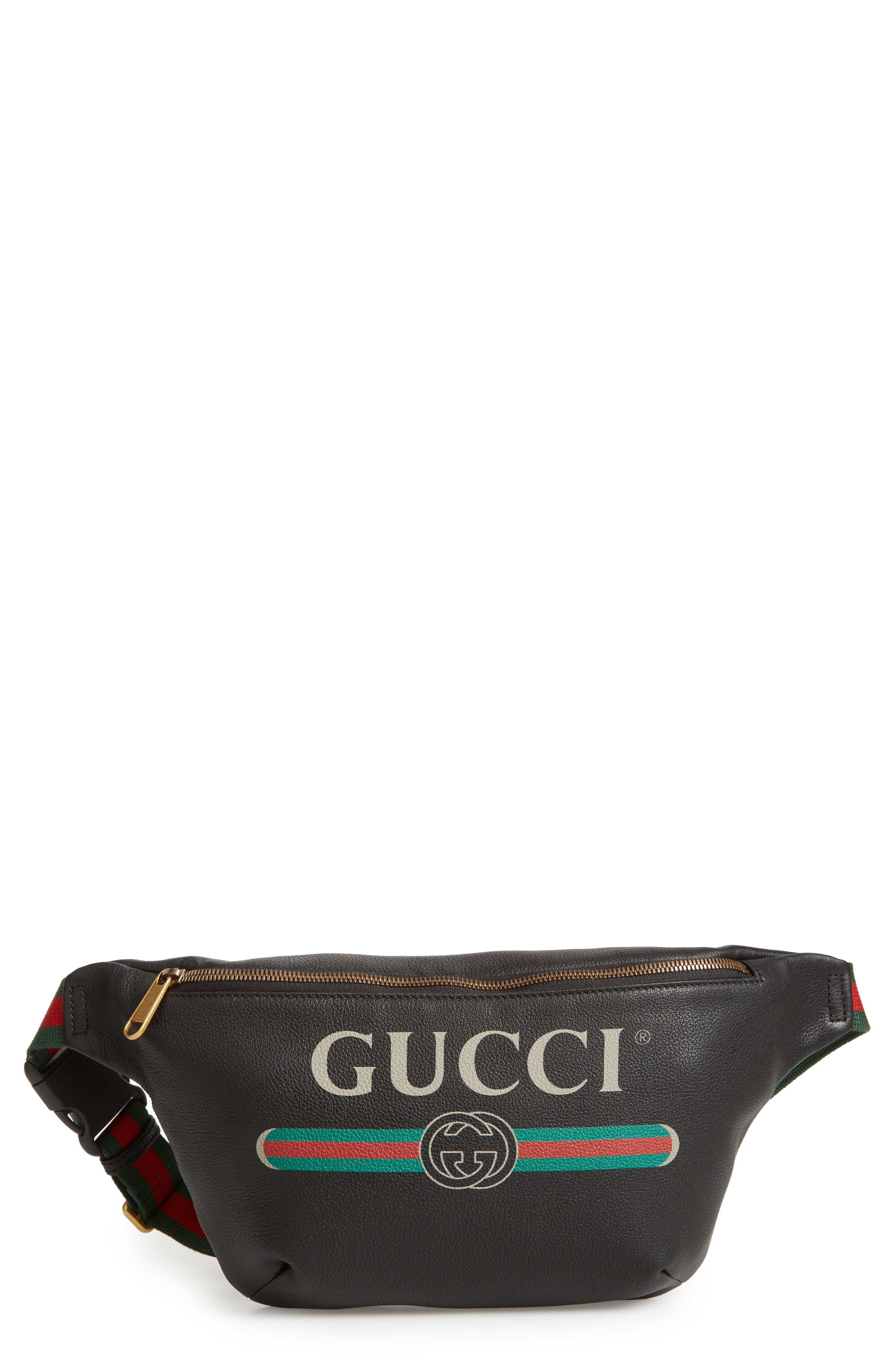 gucci leather fanny pack