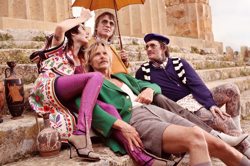 Italian fashion house Gucci takes to Sicily for its pre-fall 2019 campaign, which features punk band Surfbort.
