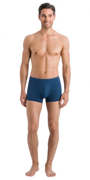HANRO Cotton Superior Boxer Brief - Dark Sea M - 73086 HANRO (73086) Cotton Superior Boxer Brief - Dark Sea M