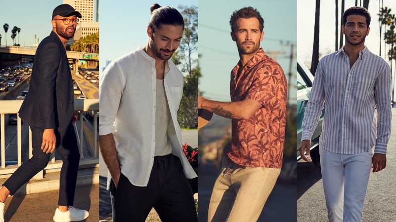 H&M highlights its men's linen fashions with a new outing.