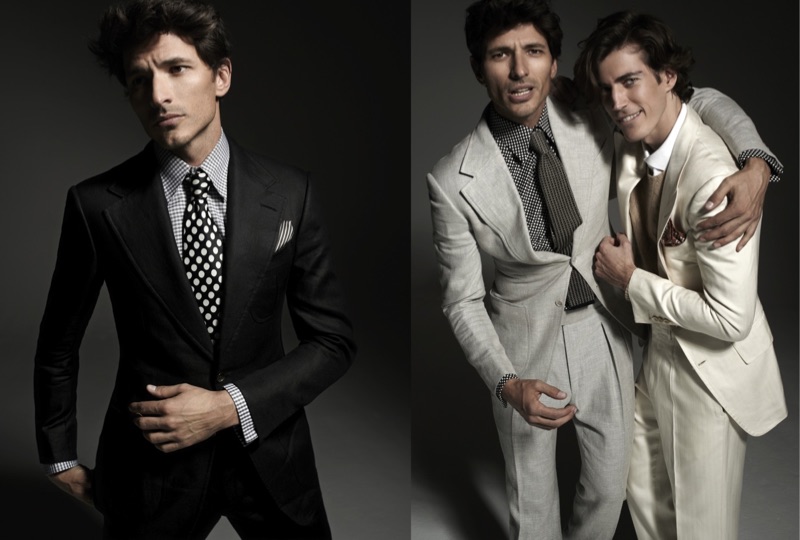 Andres Velencoso and Oriol Elcacho photographed by Xevi Muntané for Harper's Bazaar Spain.