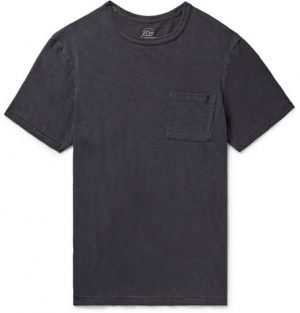 J.Crew - Slim-Fit Garment-Dyed Slub Cotton-Jersey T-Shirt - Men - Navy J.Crew - Slim-Fit Garment-Dyed Slub Cotton-Jersey T-Shirt - Men - Navy