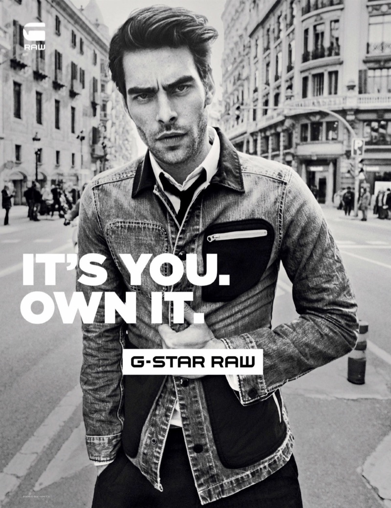 Spanish model Jon Kortajarena fronts G-Star Raw's spring-summer 2019 campaign.