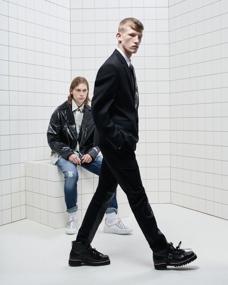 Models Kit Warrington and Connor Newall stars in Just Cavalli's spring-summer 2019 campaign.