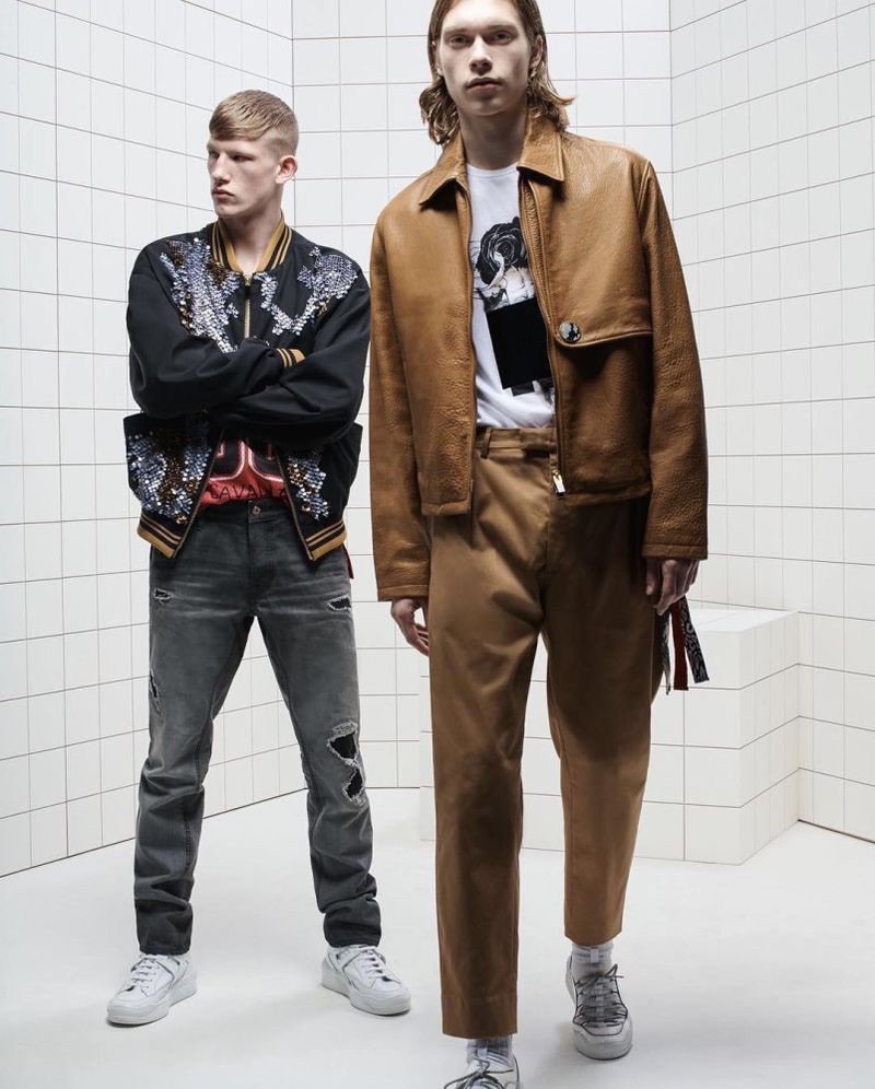 Connor Newall and Kit Warrington front Just Cavalli's spring-summer 2019 campaign.