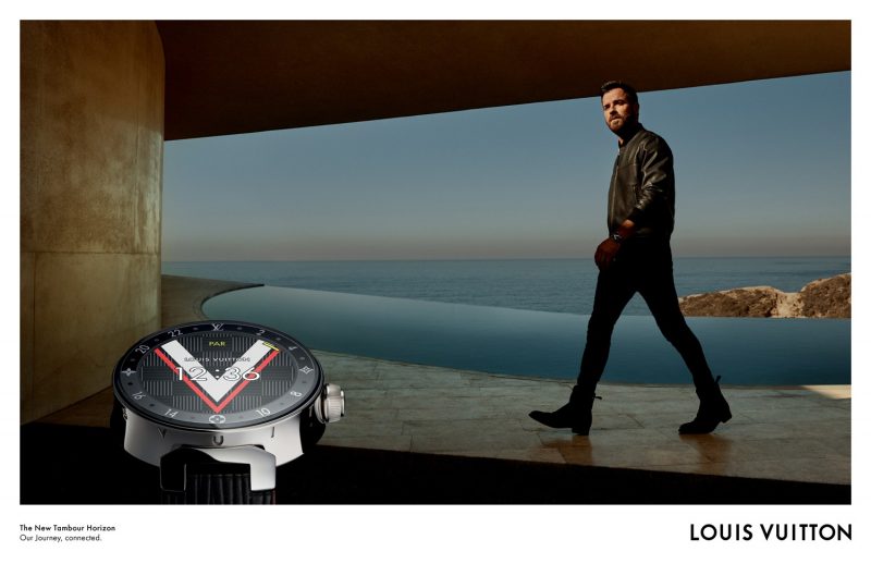 Justin Theroux stars in Louis Vuitton's Tambour Horizon campaign.