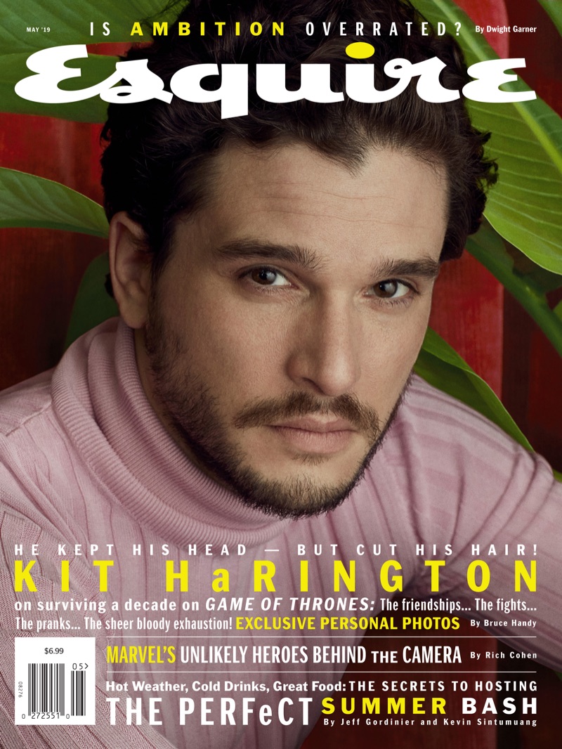 Kit Harington covers the May 2019 issue of Esquire.