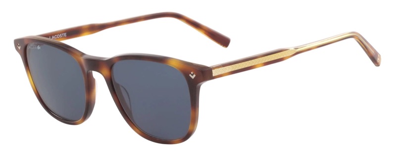 Lacoste x Novak Djokovic Collection Plastic Petit Pique Sunglasses in Demi Torto 218