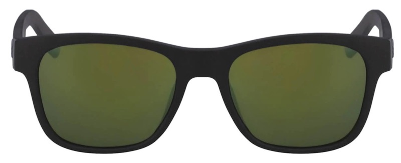 Lacoste x Novak Djokovic Collection Unisex Plastic Rectangular Sunglasses in Matt Black 001