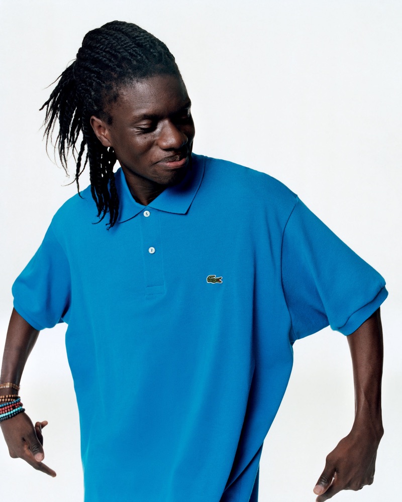 Salif Gueye connects with Lacoste for its spring-summer 2019 campaign.