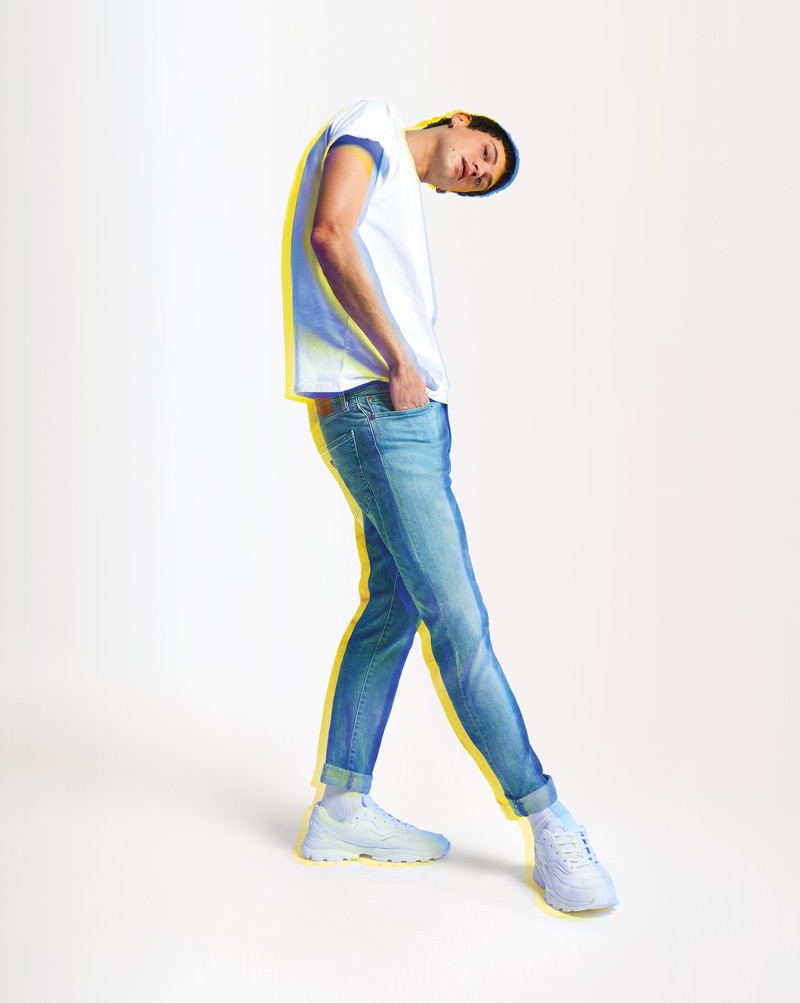 Francesco Cuizza stars in Levi's spring-summer 2019 campaign.