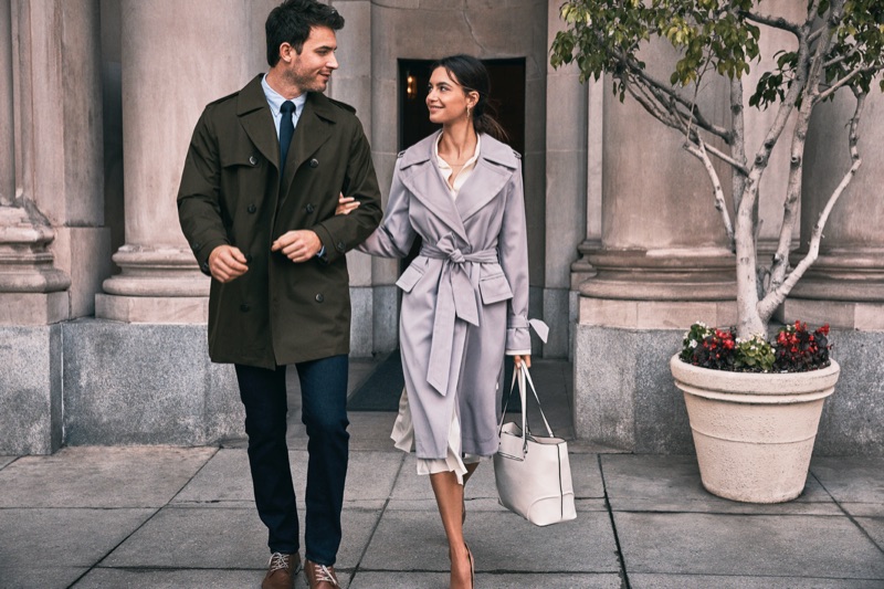 Models Anthony David and Iliana C. couple up for London Fog's spring-summer 2019 campaign.