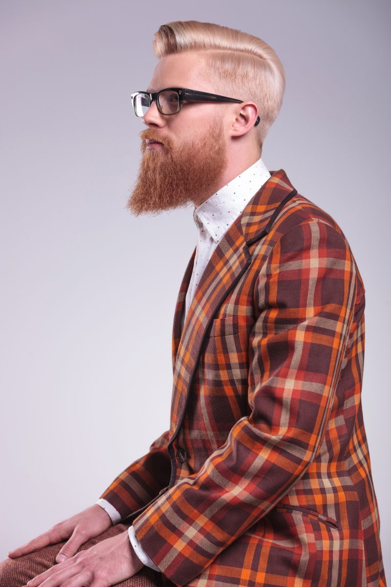 Male Model Beard Groomed Hairstyle