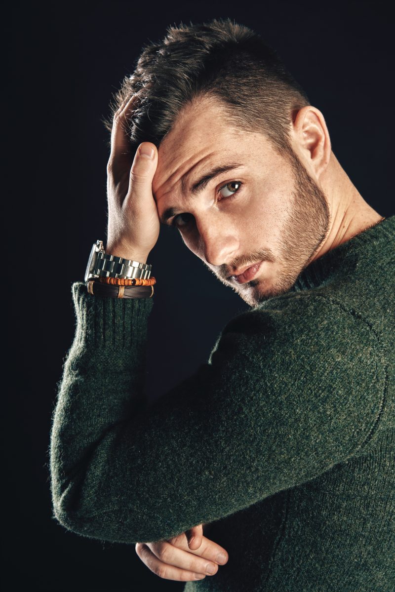 Man Green Sweater