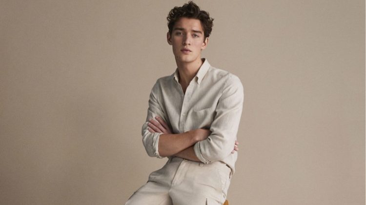 Otto Lotz Dons Massimo Dutti Spring ’19 Linen Collection