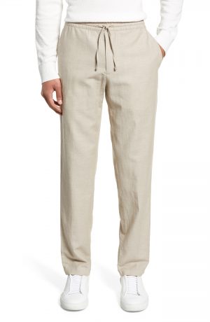 Men's Club Monaco Slim Fit Beach Pants, Size X-Small - Beige Men's Club Monaco Slim Fit Beach Pants, Size X-Small - Beige