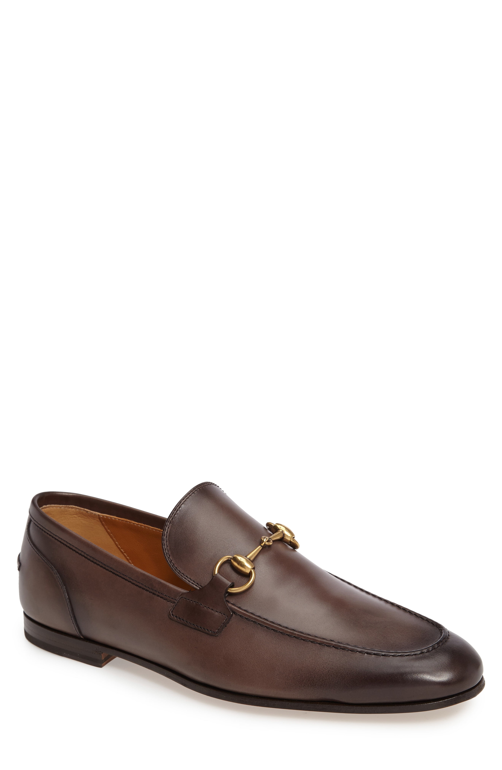 gucci brown jordaan loafer