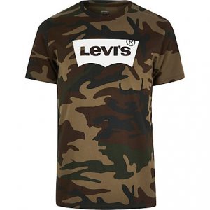 Mens Levi's Khaki camo T-shirt Mens Levi's Khaki camo T-shirt