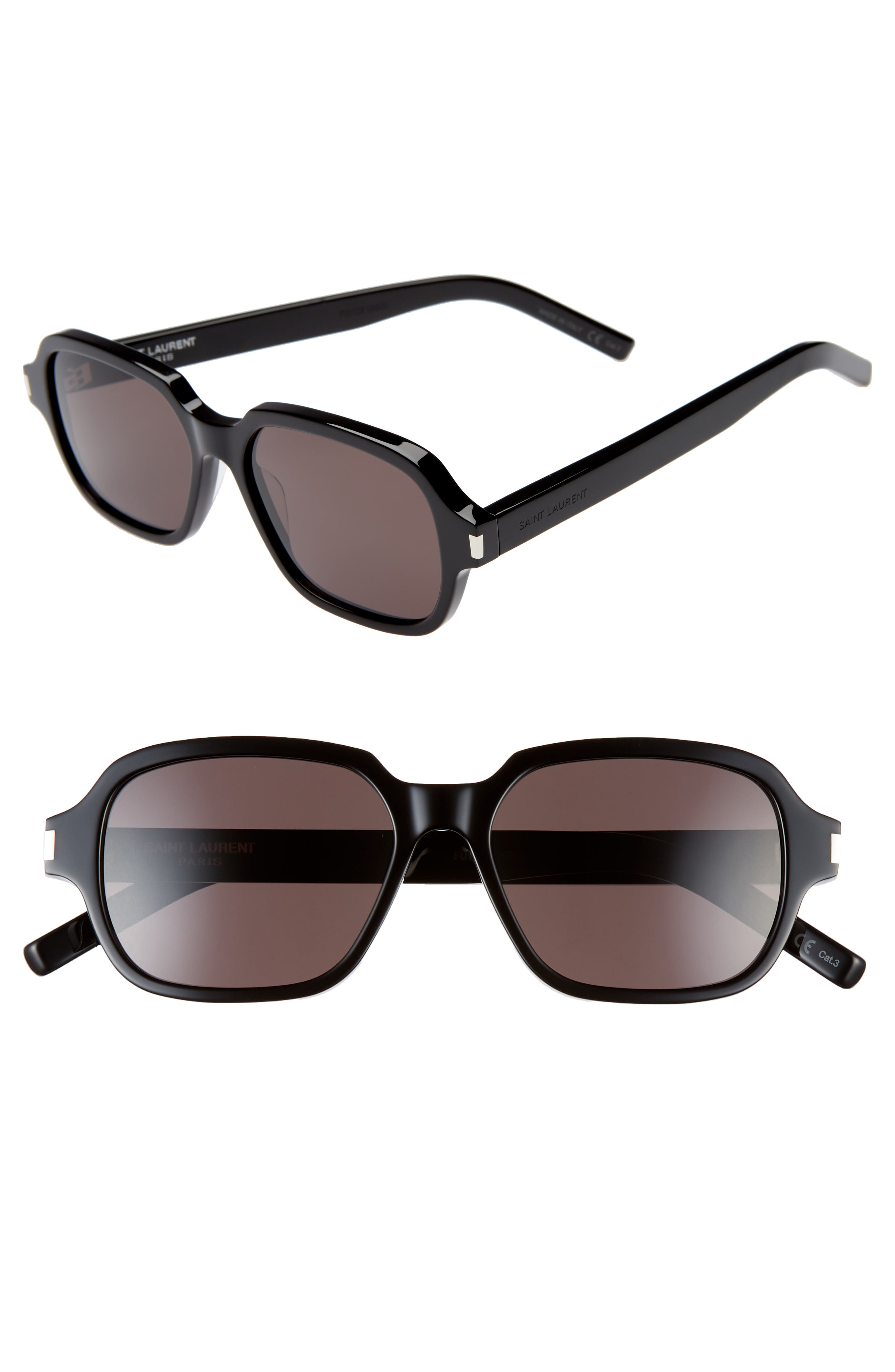saint laurent 53mm square sunglasses