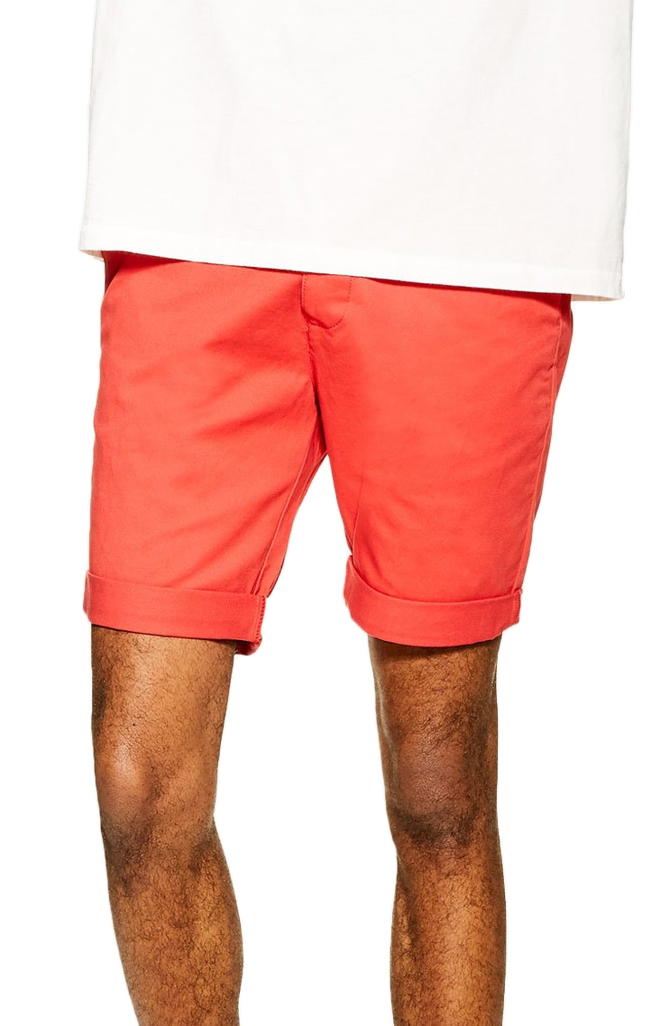 skinny chino shorts mens