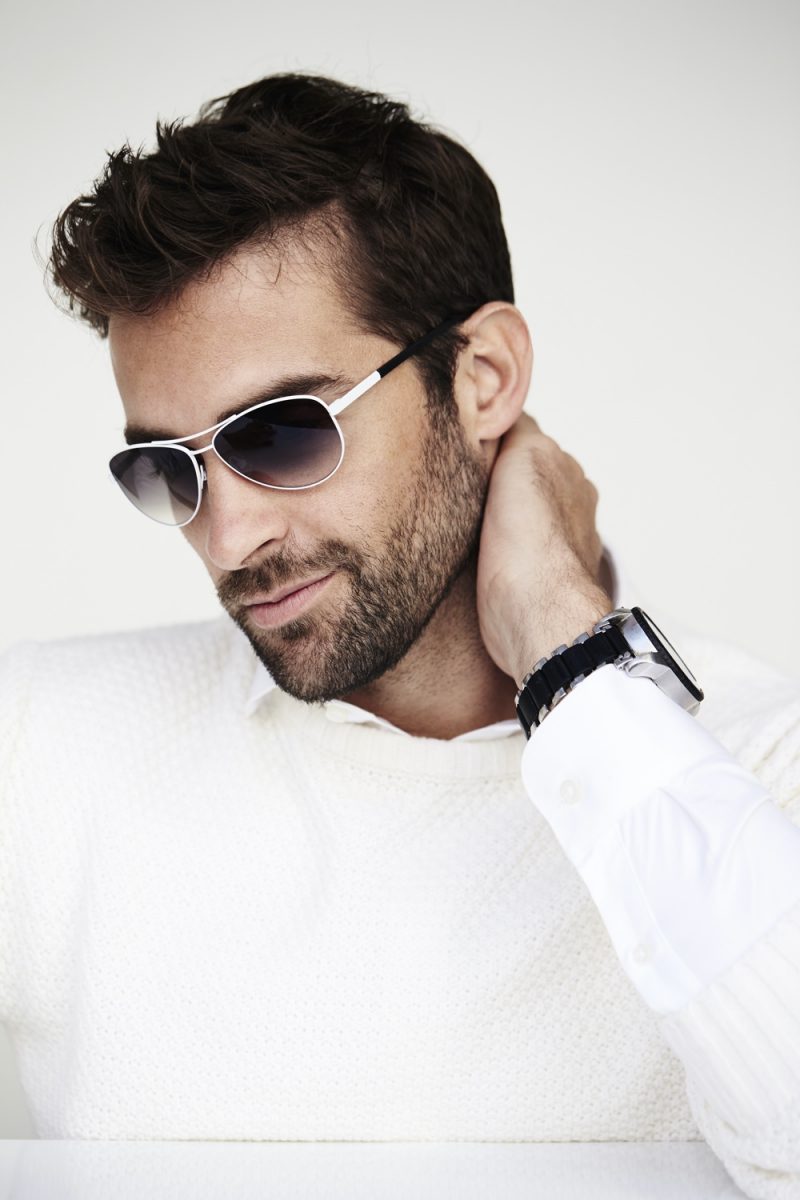 Mens White Sunglasses