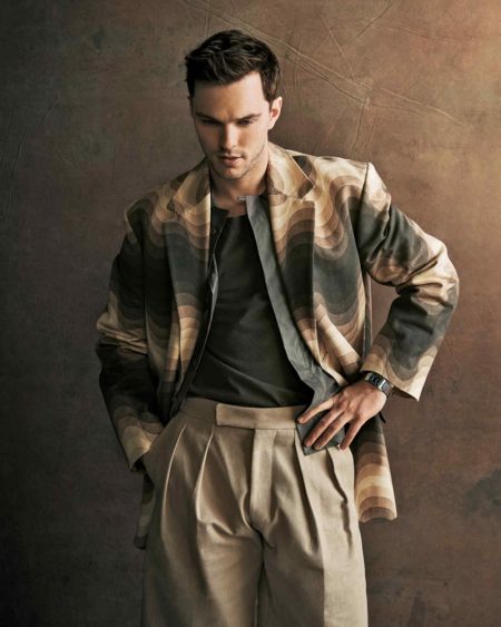 Nicholas Hoult Dons 80s-Inspired Tailoring for How to Spend It