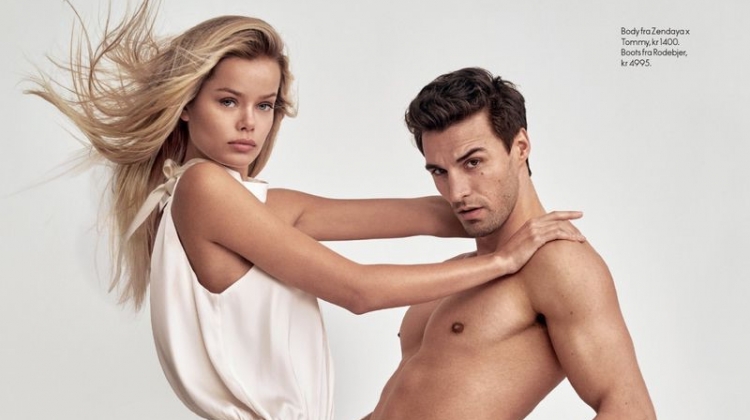 Nikolai Danielsen & Frida Aasen Star in Elle Norway Cover Shoot