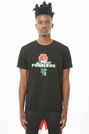 No Problems Floral Graphic Tee at Forever 21 Black/white No Problems Floral Graphic Tee at Forever 21 Black/white